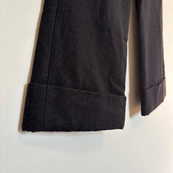Jacob Size 5/6 Wool Pants Cropped Cuff Business Chic Officewear Teacher Black - Picture 4 of 11